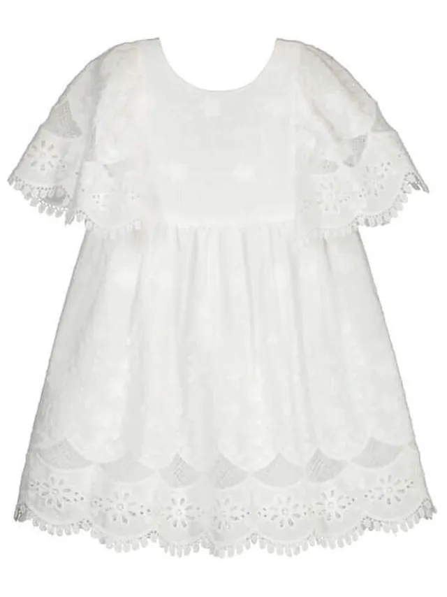 Mayoral witte broderie jurk