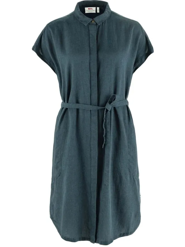 Fjällräven Korte Jurk Fjallraven Övik Hemp Dress W Blauw