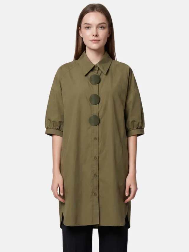 Chiara Ferretti Jurk Women Groen