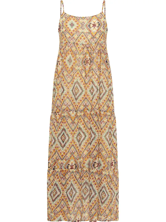 IZIA Maxi Dress with Spaghetti Straps gaya goud, foto 2