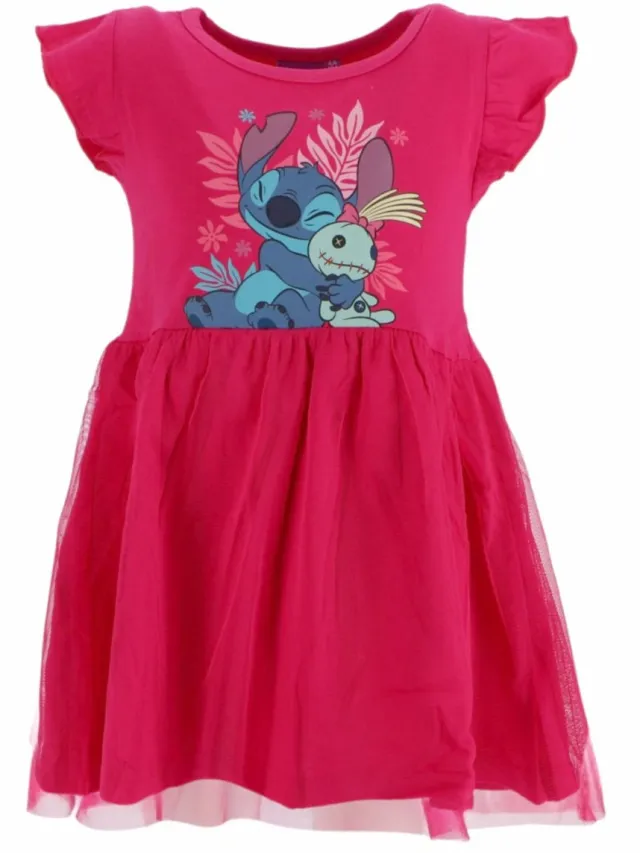 Disney Lilo en Stitch Scrump kinderjurk 3 jaar Roze
