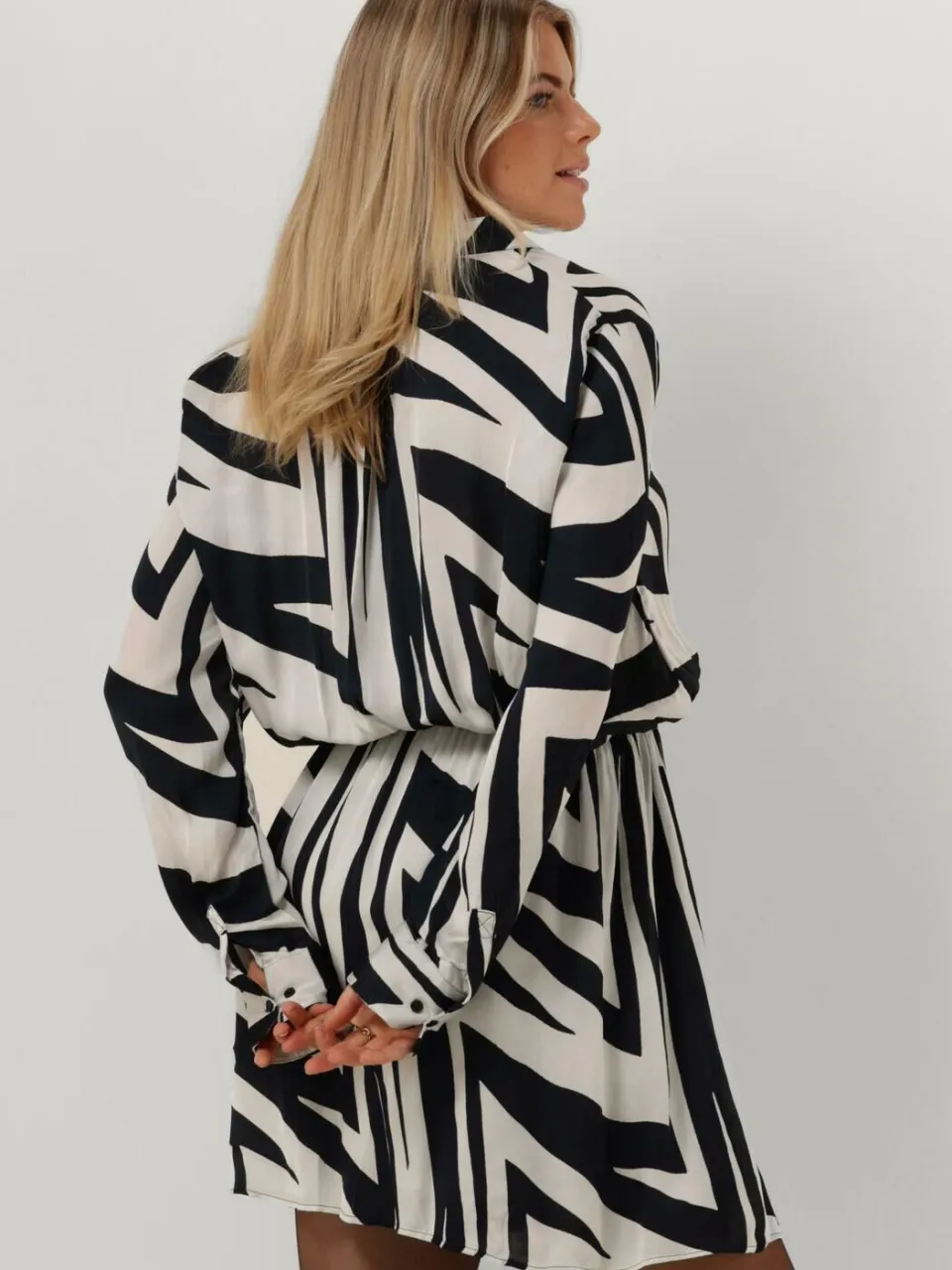 Est'seven Dames Jurken Est’journee Dress Bambu - Donkerblauw, foto 3