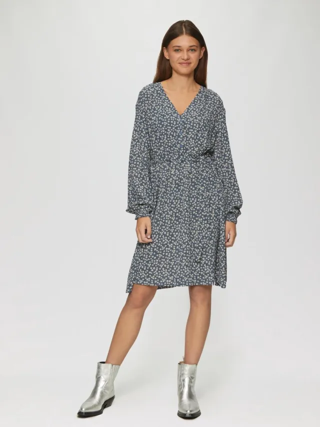 Q/S designed by Jurk - Vrouwen - GRIJS - polyester