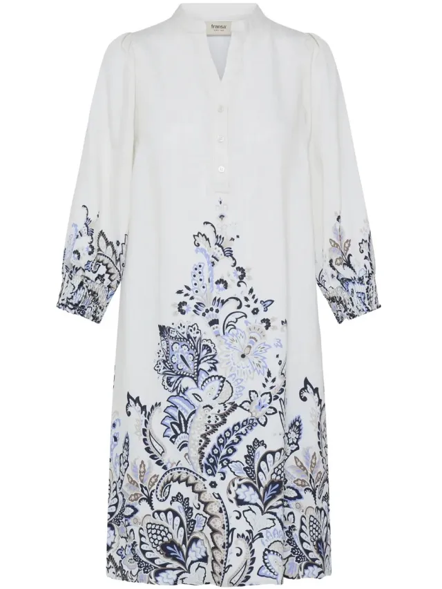 Fransa FRADARA DR 2 - Dames - Midi jurken blue paisley