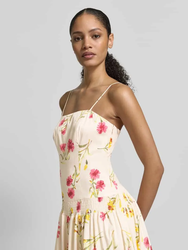 Jake*s Collection Midi-jurk met verstelbare bandjes beige, foto 5