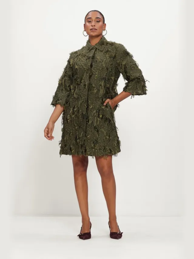 Copenhagen Muse Cmjany-dress Dames - Jurk - Donkergroen