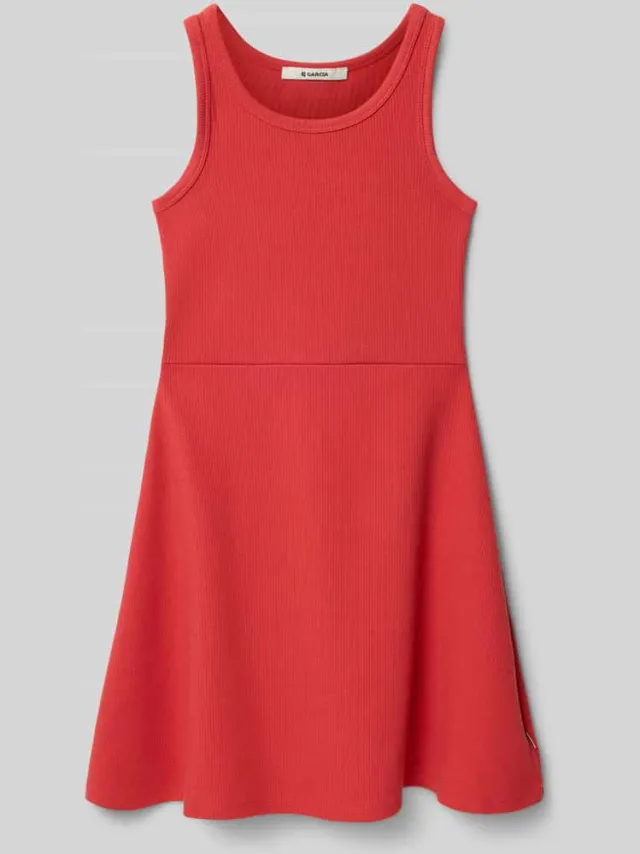 Garcia regular fit jurk met ronde hals rood, foto 2