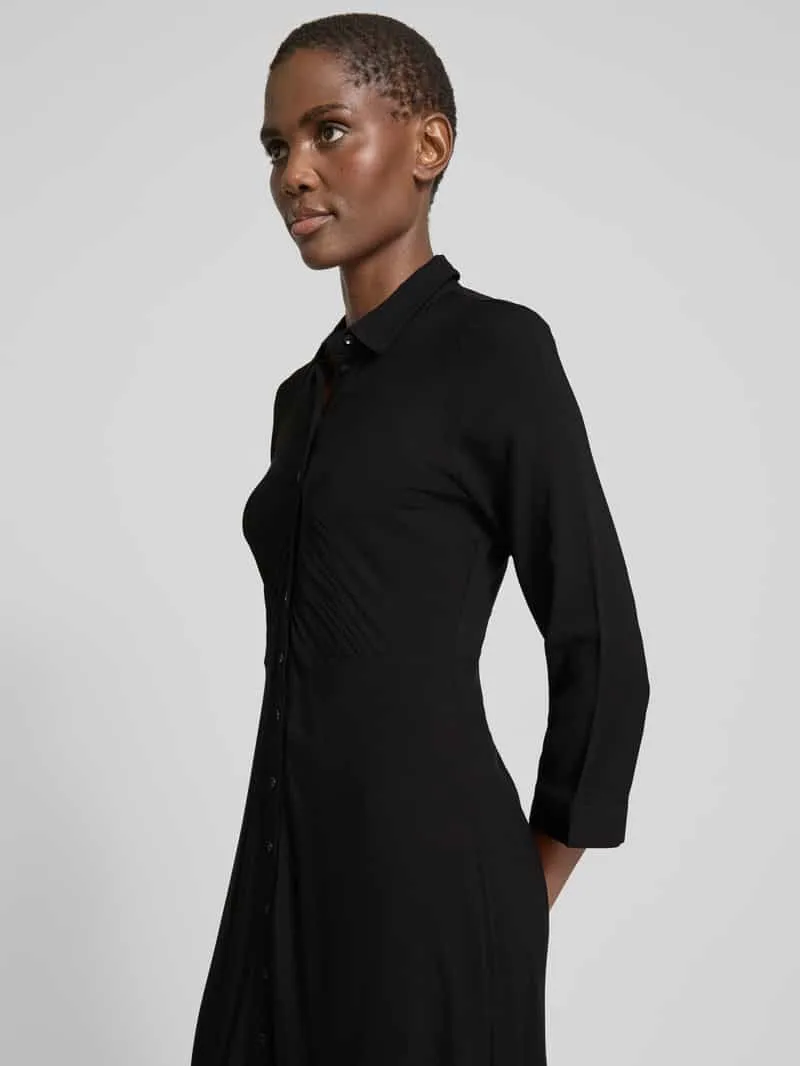 Yas Maxi-jurk van pure viscose model 'Savanna' zwart, foto 4