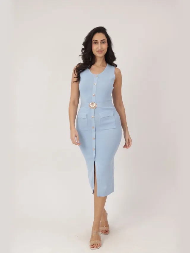Elara Midikleid Blau