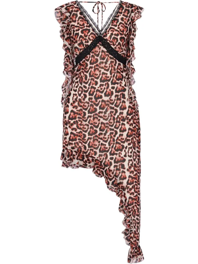 Faina Dress red black