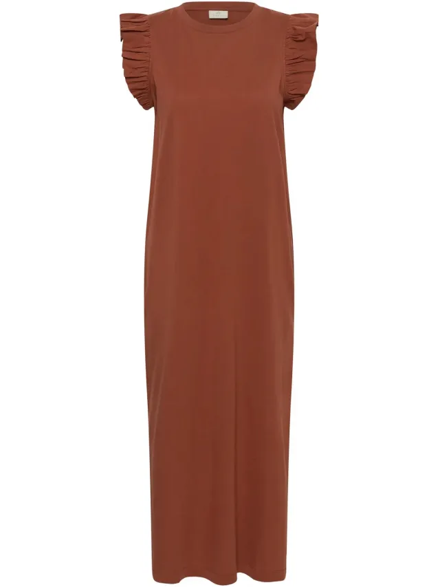 Kaffe Damesjurk KAFFE Celina Flounce henna