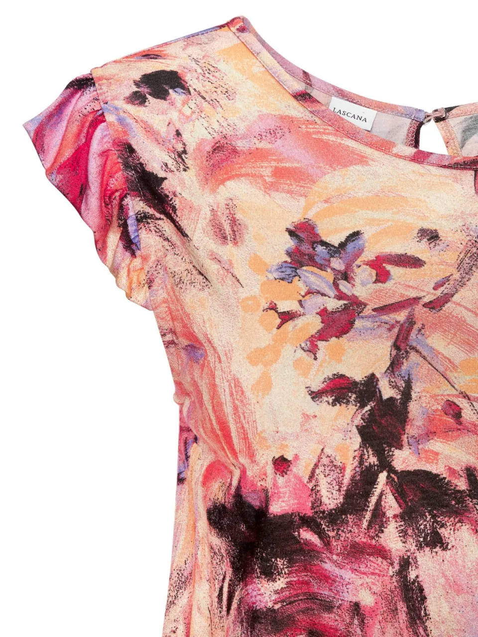 Midi-jurk pink bedrukt, foto 2