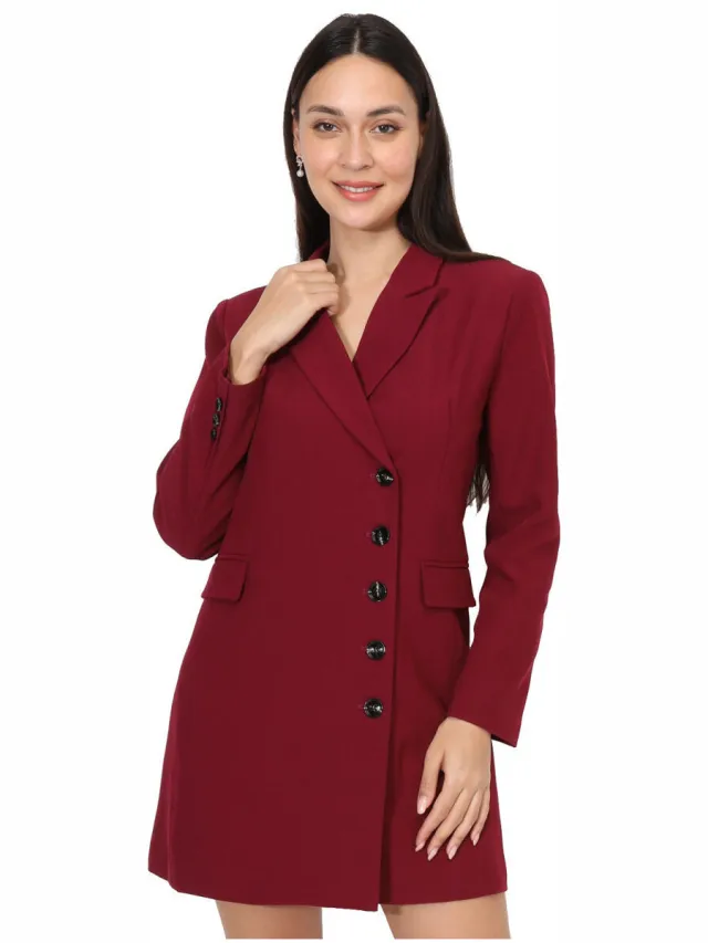 La Modeuse Jurk La Modeuse 70631_P165060 Bordeau