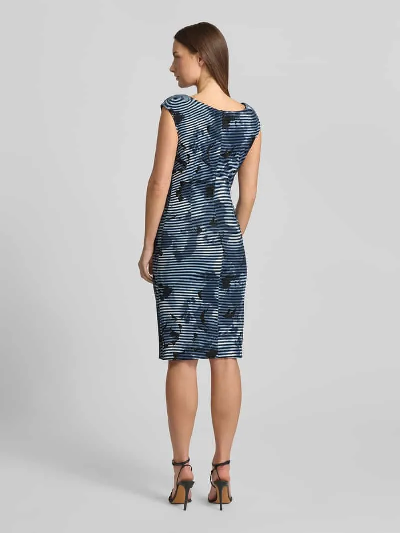 Swing Jurk met kapmouwen donkerblauw, foto 2