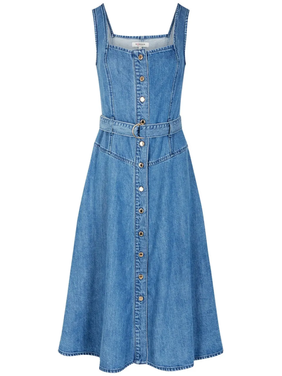 Morgan spijkerjurk medium blue denim, foto 2