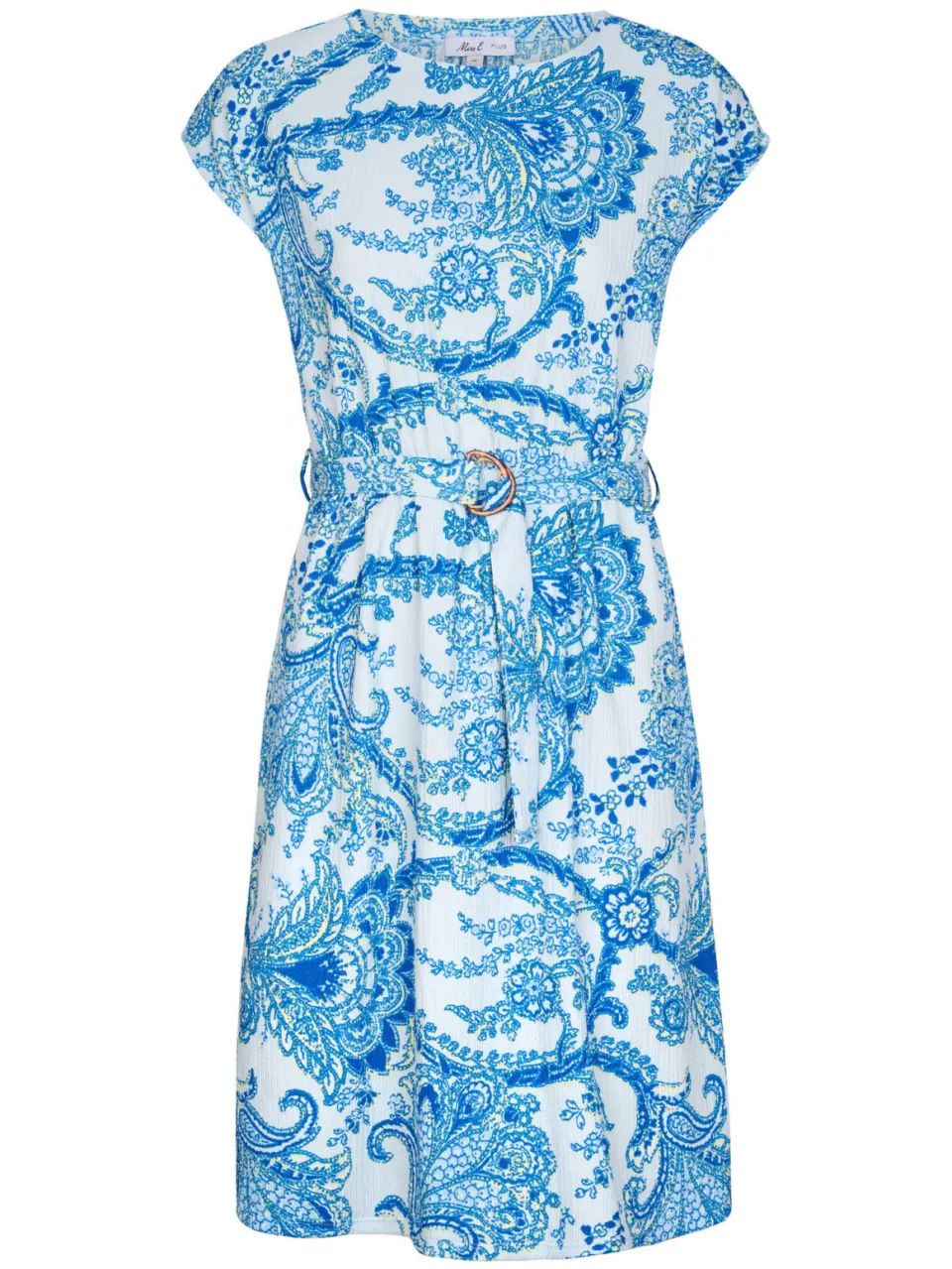 Miss Etam korte jurk met print - blauw, foto 2