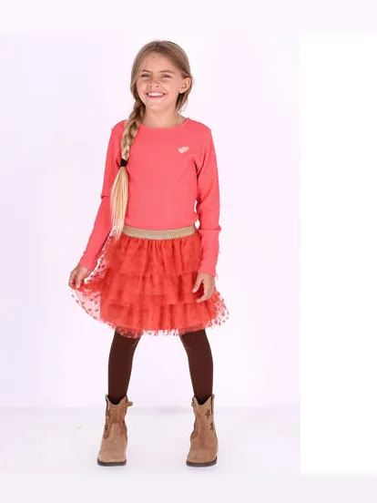 B.Nosy Dora jurk koraalroze oranje, foto 4