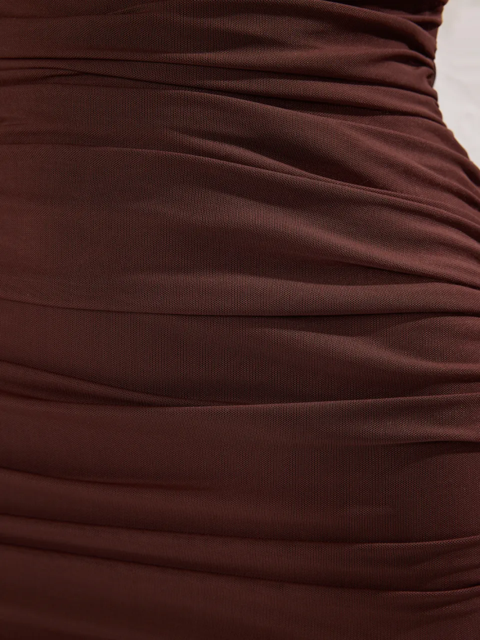 Trendyol TRENDYOLMİLLA Dames Bruin Effen Kort / Mini Mouwloos Stijlvol/Avond Bodycon Jurken, foto 2