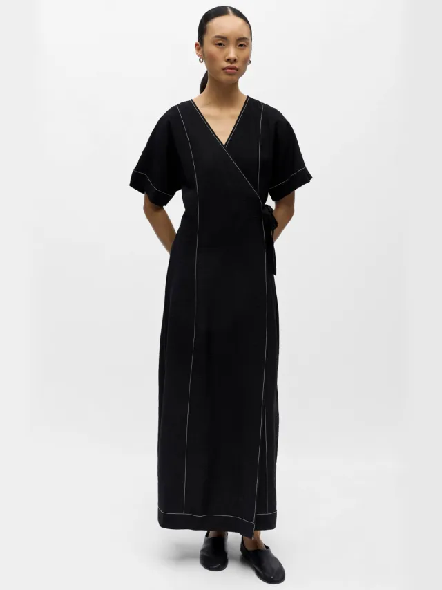 Object maxi jurk zwart