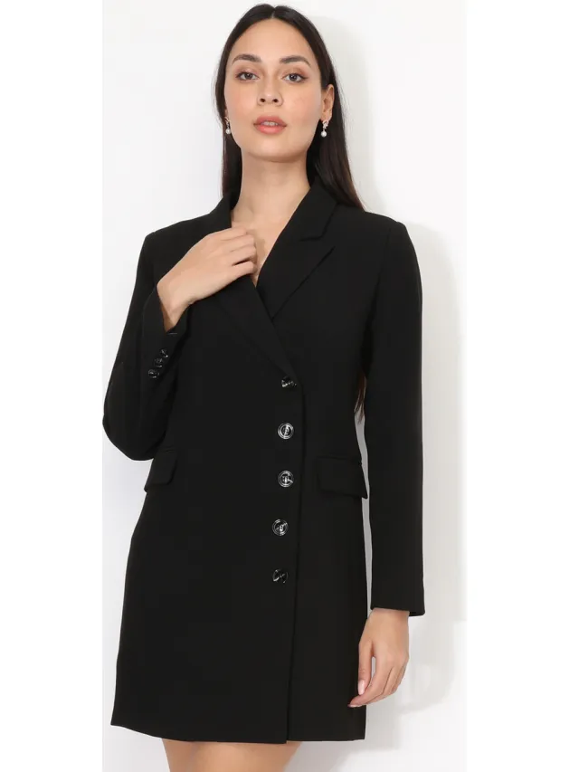 La Modeuse Jurk La Modeuse 70629_P165050 Zwart