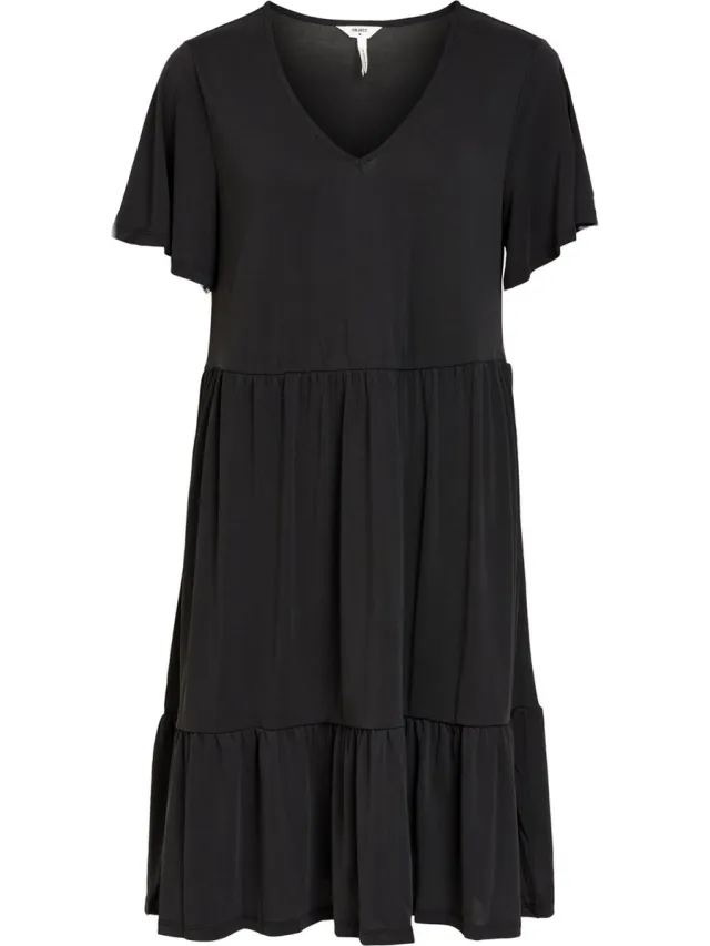 OBJECT COLLECTORS ITEM Object Janne Korte Mouwen Korte Jurk Zwart S Vrouw Black