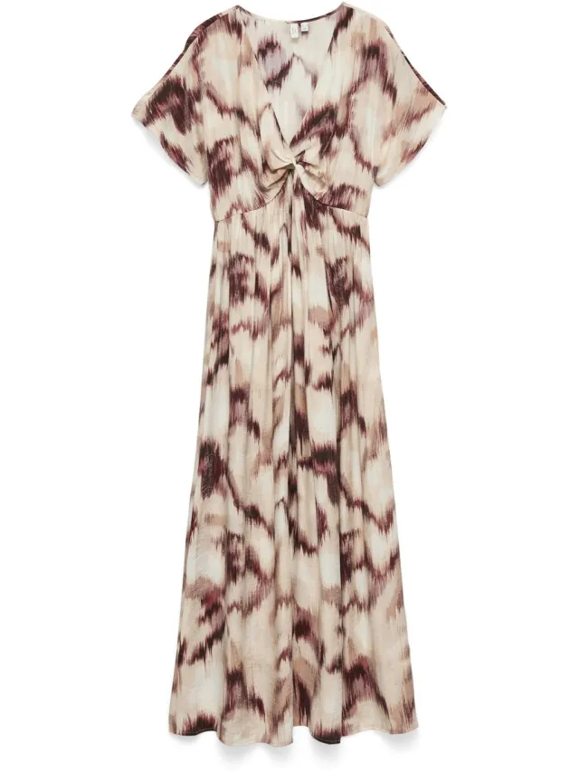 Vero Moda VMKATERINA SS V-NECK ANKLE DRESS WVN BTQ - Dames - Maxi jurken Andorra;Katerina