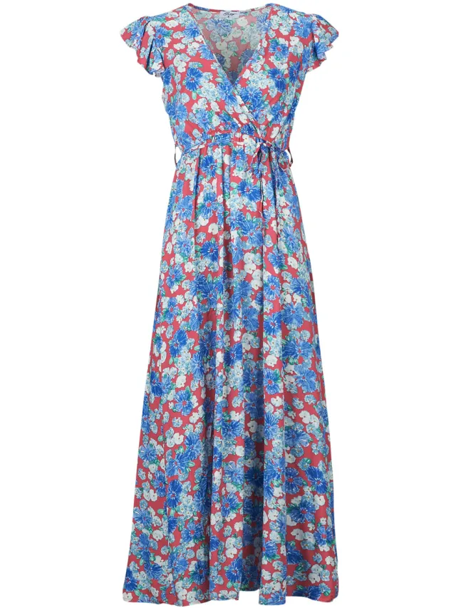 Betty London Lange Jurk Betty London YSMINA Blauw