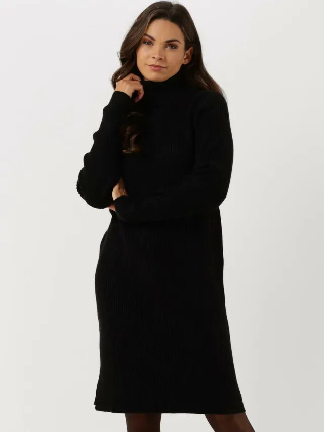 MINUS Dames Jurken Ava Knit Turtleneck Dress - Zwart