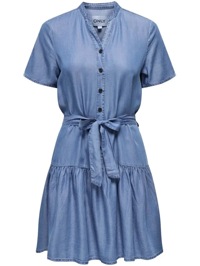 Only Denim jurk ONLPEMA Midi-jurk Medium Blue Denim 1