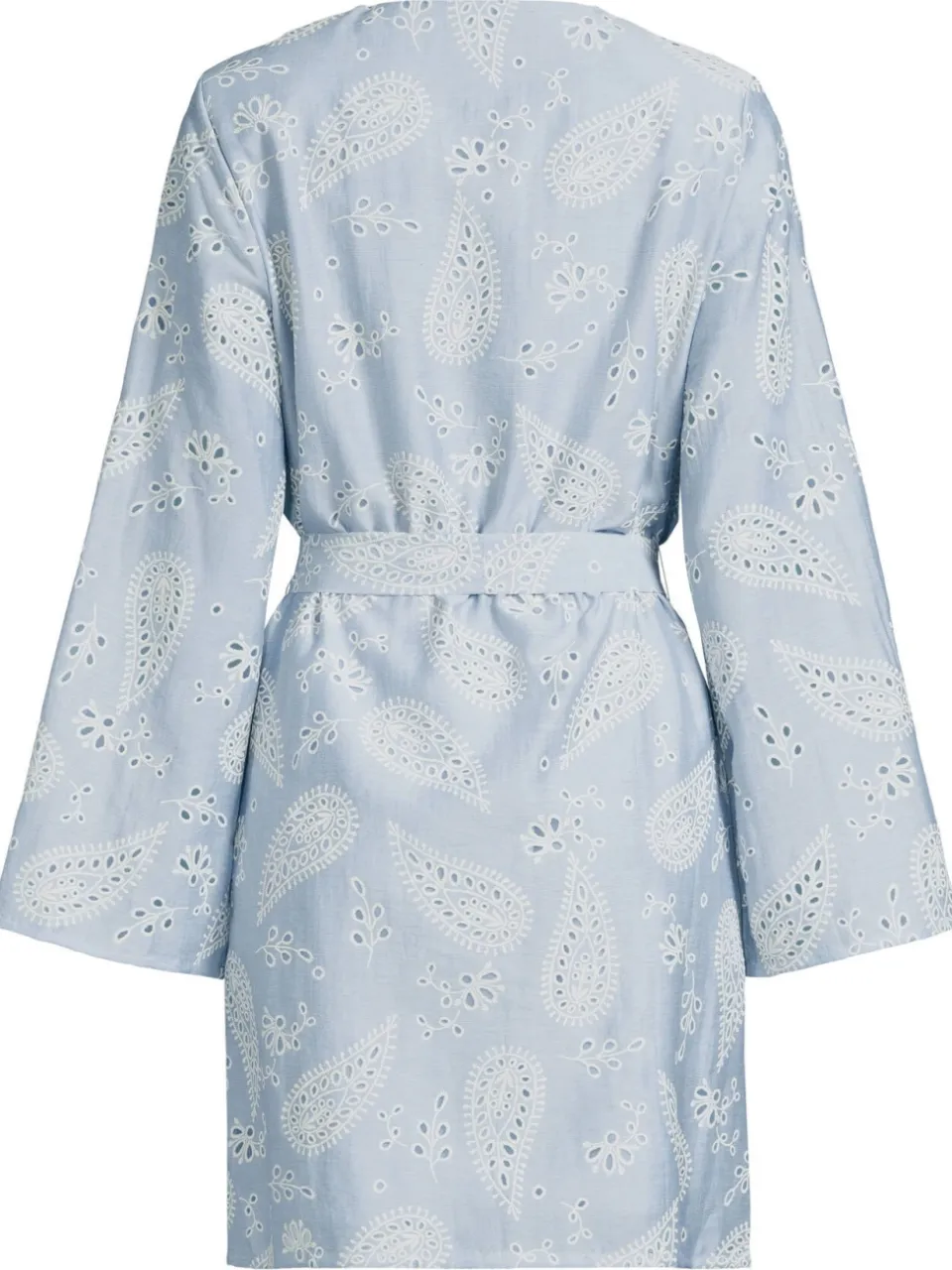 Ruby broderie midi jurk lichtblauw, foto 3