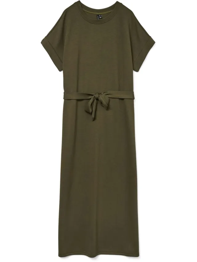 Vero Moda VMHALI SS 7/8 DRESS JRS GA BOO - Dames - Maxi jurken Grape Leaf