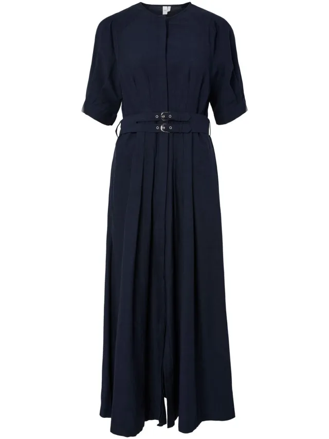 Yas Maxi jurk YASMARUMA HALFLANG Navy Blazer1