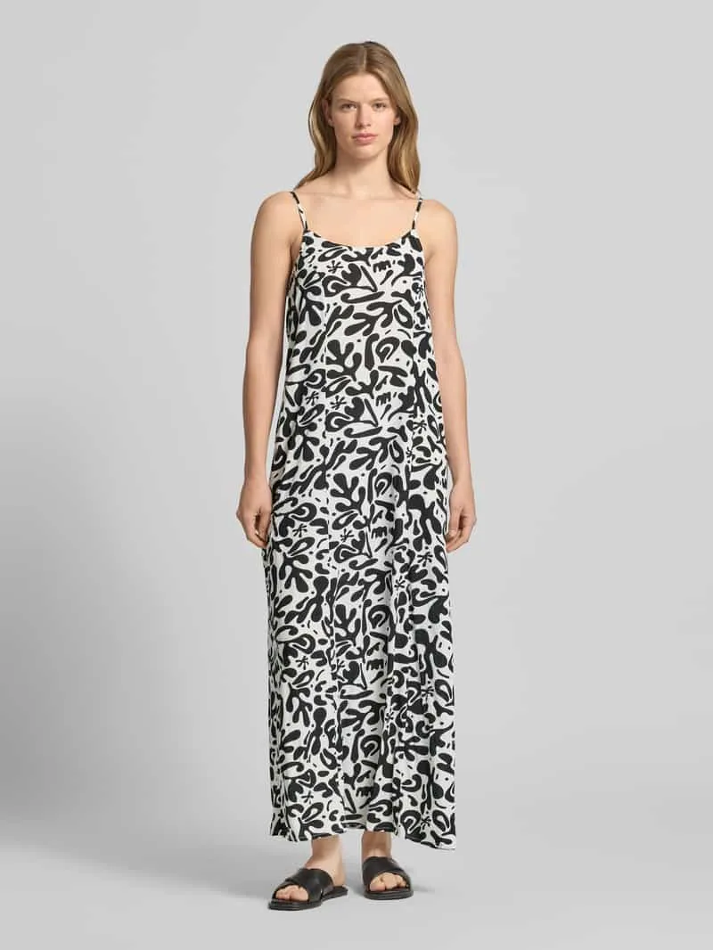 Pieces Smalle vrijetijdsjurk van pure viscose model 'BARRI' Zwart