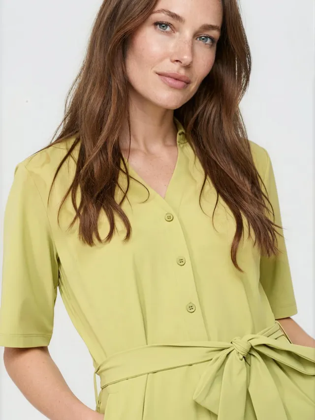 Mi Piace Travel Jurk Uni 202807 Sweet Pea - Maat : Sweat pea