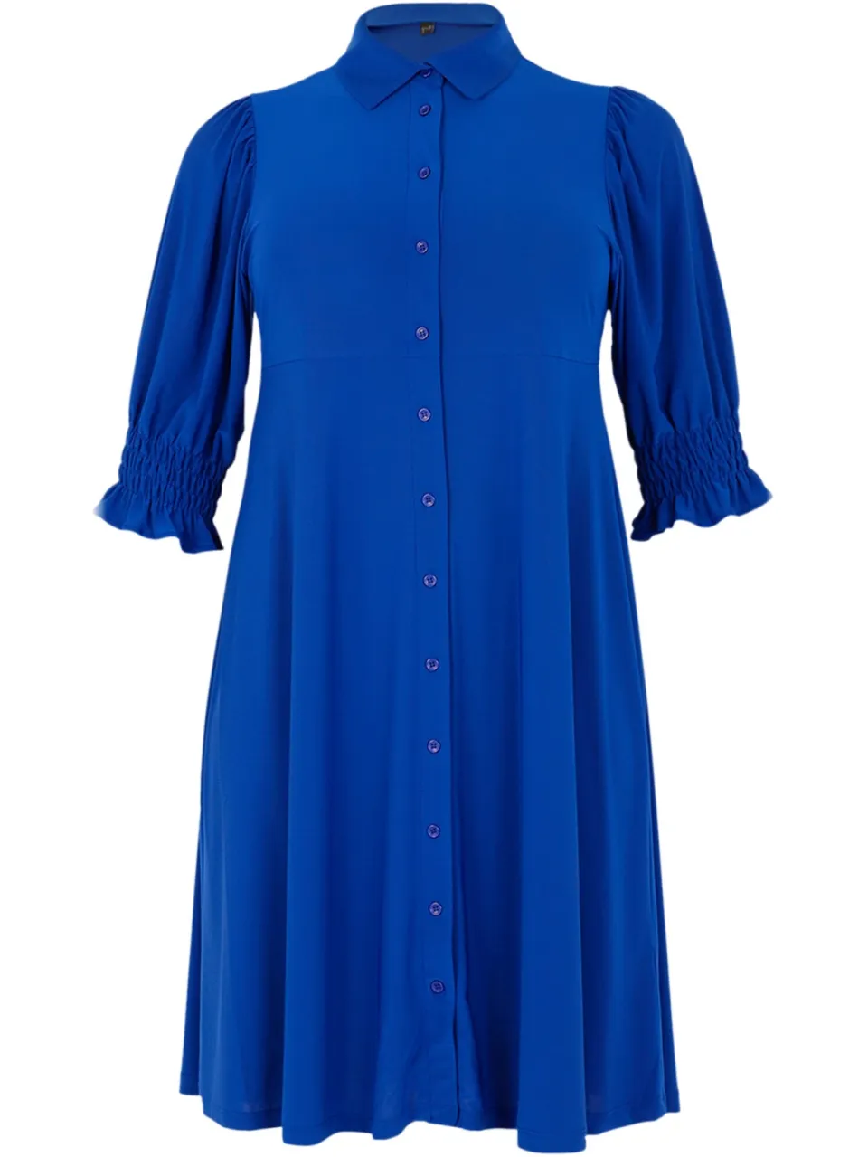 Yoek Jurk met knopen | Blauw, foto 3