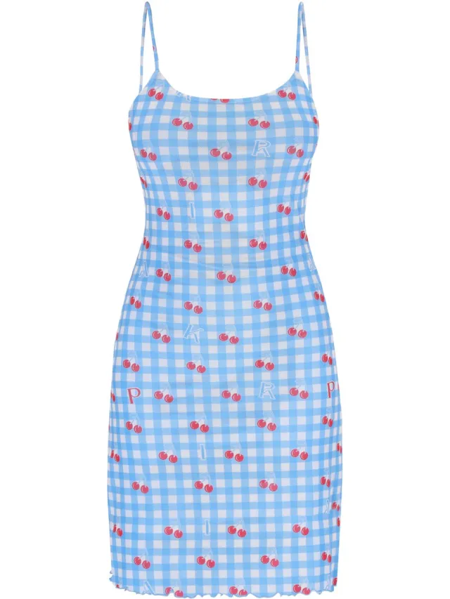 MyMo jurk blauw veelkleurig