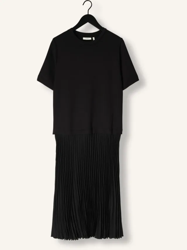 InWear Laicentiw Vincent Plisse Dress Dames - Jurk - Zwart