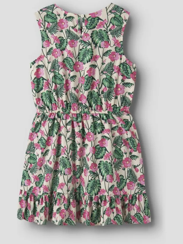 NAME IT NKFVINAYA SPENCER Meisjes Jurk Summer Sand;Hibiscus