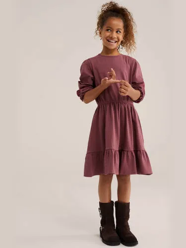 WE Fashion korte jurk met borduursels oudroze, foto 3
