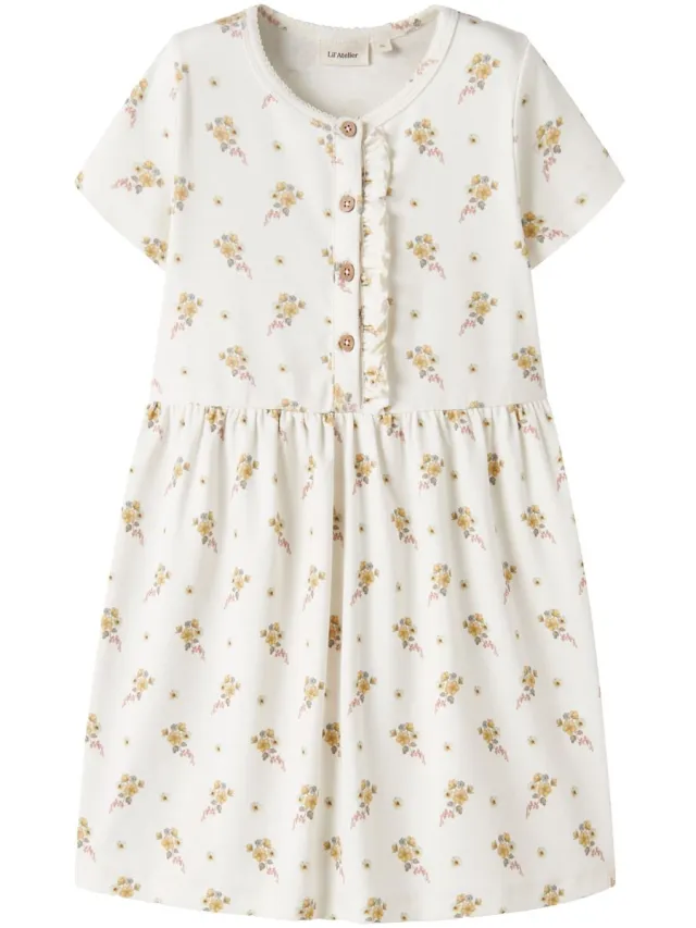 Lil' Atelier Jurk regular fit Coconut Milk