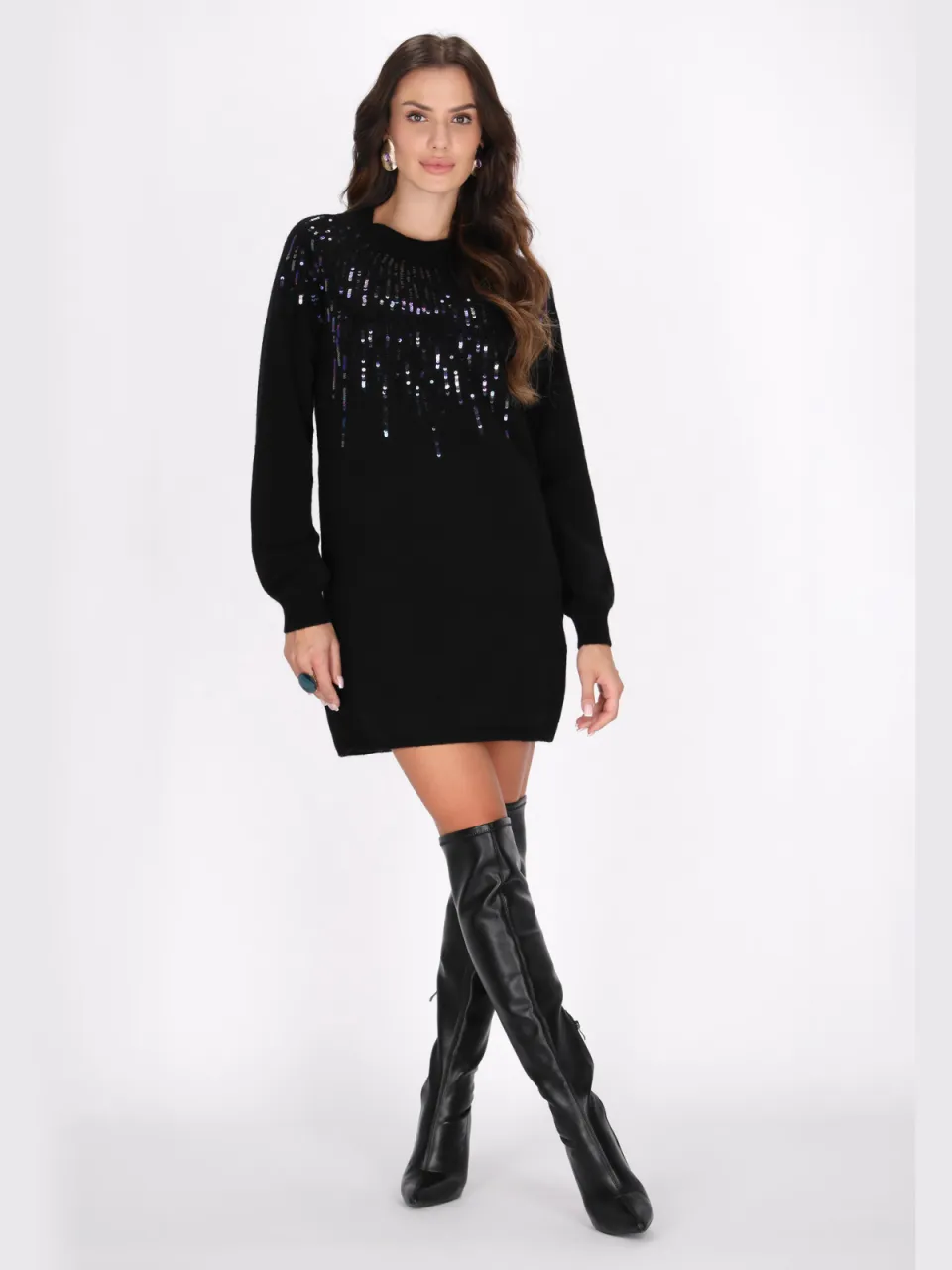 Faina Jurk Dames zwart