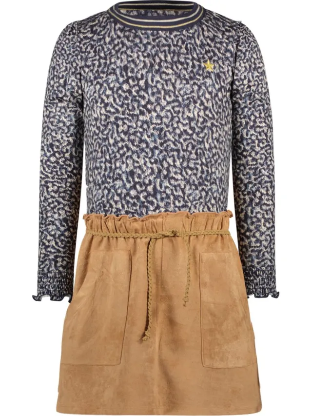 Like Flo F408-5812 Meisjes Jurk Window Maze