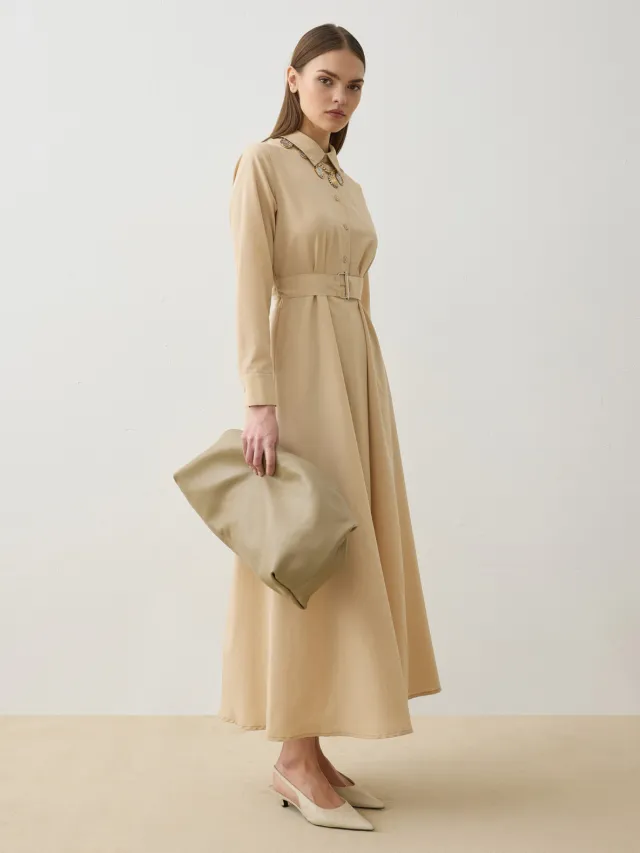 Refka Modest Dress Refka Beige