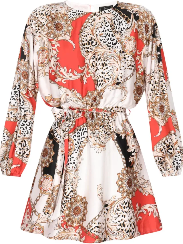 Faina jurk rood