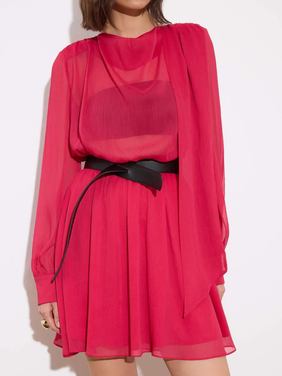 Trendyol TRENDYOLMİLLA Dames Roze Stippen Kort / Mini Lang Avond / Dagelijks Skater Jurken, foto 2
