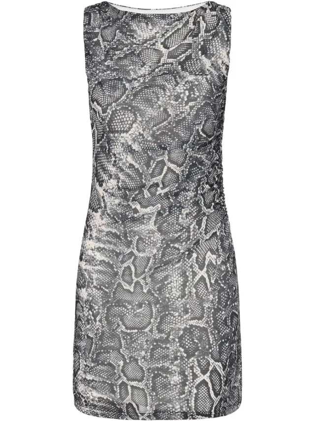 Faina Dress black beige