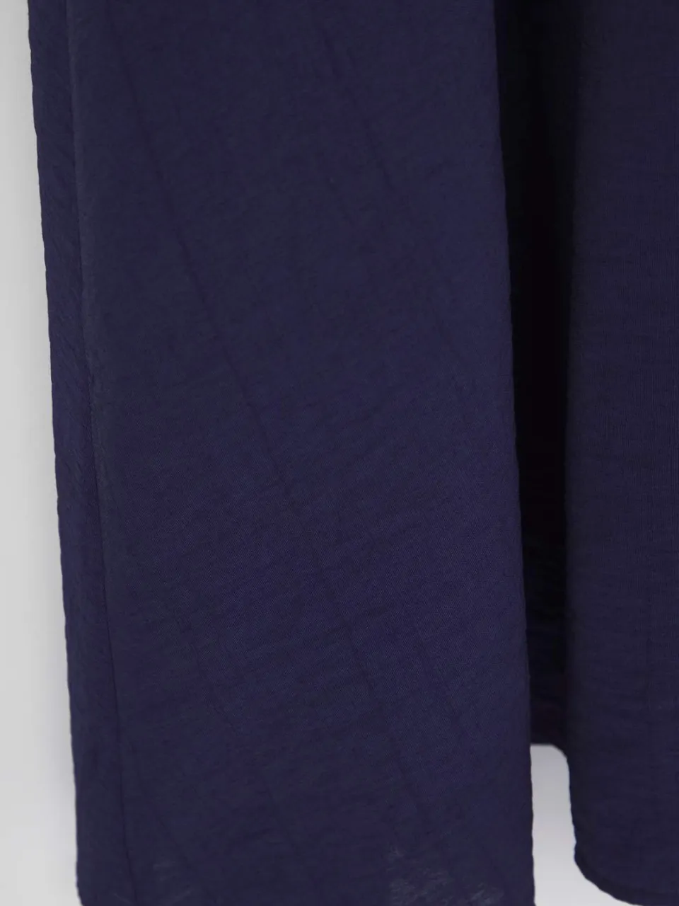 Turkishsouq Curve damesjurk in marineblauw, plat model, midi-lengte, casual/casual, A-lijn, plus size. Marineblauw/Blauw
