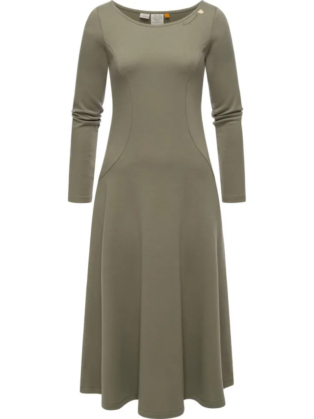 Ragwear Dames A-lijn jurk Appero Long Olijf