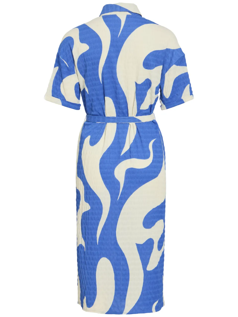 Vila blousejurk blauw/ecru, foto 2