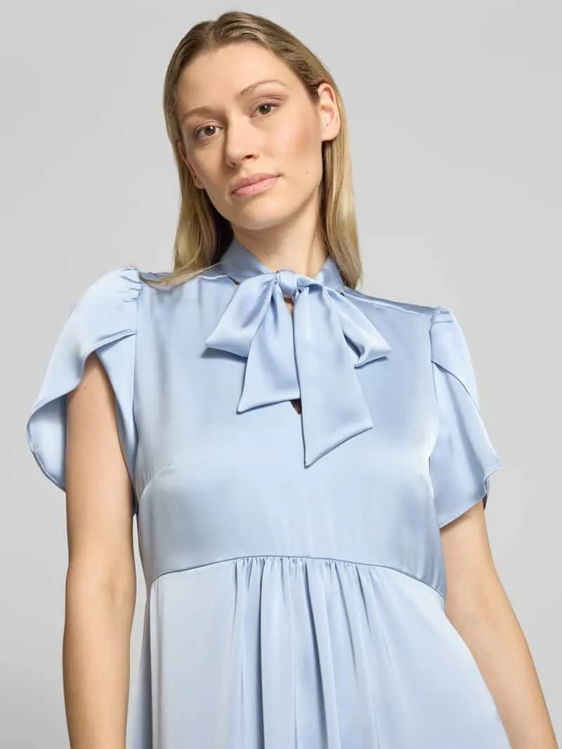 Christian Berg Woman Selection Midi-jurk met V-hals en Strik lichtblauw, foto 5